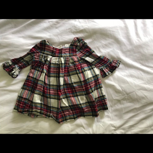 flannel dress for baby